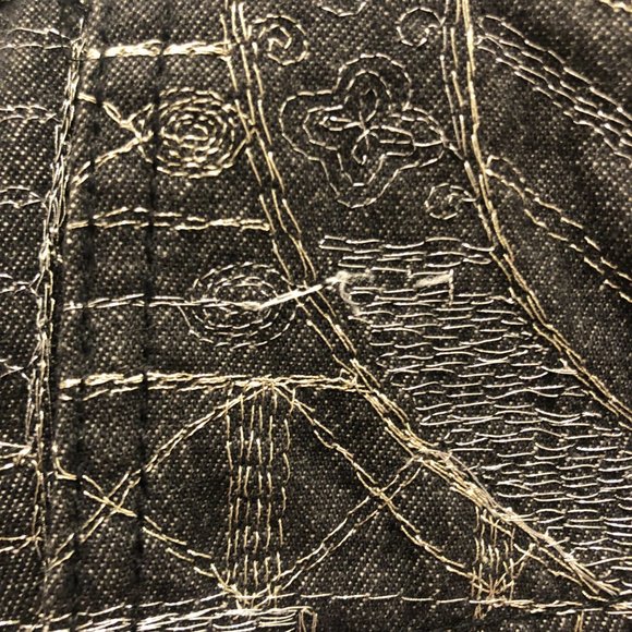 Chico's Jacket - Black/Dark Grey w/Metallic Thread Embellishment (Chic's Size 2) - Picture 2 of 2